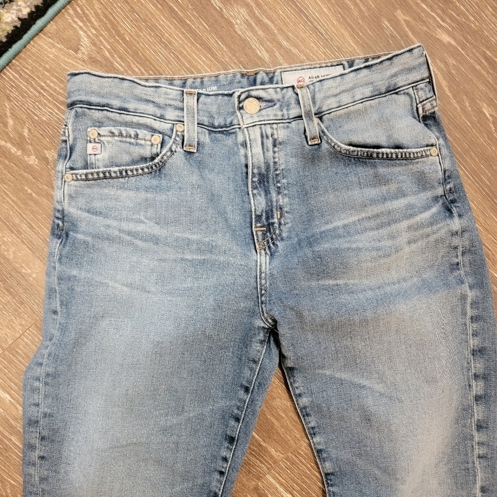 AG Adriano Goldschmied Blue Boyfriend Jeans - Picture 5 of 11